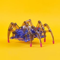 High-teach Products Series Robot Spider Blue Blocks Gear Souptoys Set building blocks Plastic Toy Piece Together Chilren Gift .