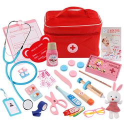 Kids Doctor Toys Role-playing Games Sets Dentist Medicine Box Pretend Play Doctor Nurse Play Suitcase Kid Toys dokterskoffer