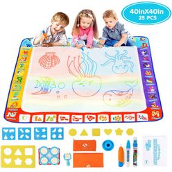 Magic Water Drawing Mat  Doodle Mat Drawing Pens Stamps Set Painting Board Educational Toys For Kids