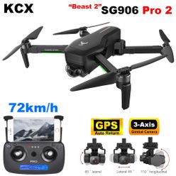 SG906 PRO2 Professional Drone with Camera 4K hd 3-Axis Gimbal self-stabilization 5G WiFi FPV Brushless RC quadcopter drone GPS