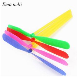 5pcs/lot 21CM Children Outdoor Fun & Sports Toy Bamboo Dragonfly Category Toys  Gift Fairy Flying Saucer Flying Arrow
