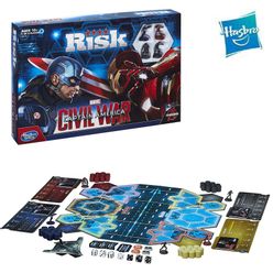 HASBRO Risk Captain America Civil War Edition Game Ironman Round Up Winter Soldier English Version Board Card Games Kids Toys
