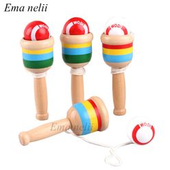 Wooden Skill Ball Game Toys Hand-eye Coordination Toy Classic Outdoor Play Competition Project Children Kindergarten Supplies