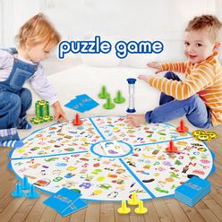 Children Montessori Puzzle Toys Brain Training Kids 3D Puzzle Detectives Looking Chart Board Game Educational Toys Gifts