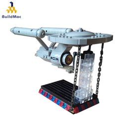 Buildmoc 43545 Tensegrity Enterprise Compatible With Lepining Star Plan Wars Building Blocks Bricks Starw Toy Christmas Gift