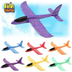 Outdoor 35cm Hand Throwing Plane Toys for Boys Foam Hand Launch Glider Aircraft Toy Boys Toys Foam Glider Toys for Children Gift