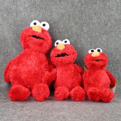 3Styles  Anime Cartoon Sesame Street Elmo Plush Toys Soft Stuffed Red Dolls For Children Collectible Gifts 36-55cm