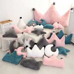 40-50cm Plush toy stars moon pillow gift crown sofa cushion photo decoration baby toys for kid gifts