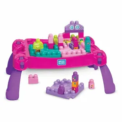 Mega Bloks Pink Build and Learn Table - 30 Pieces