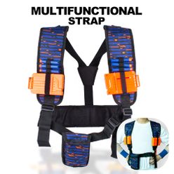 Multi-function Adjustable Storage Bag Suit Set Clip Bullets for Nerf ELITE Magazine Tactical Equipment Toy Gun Bullets Pocket