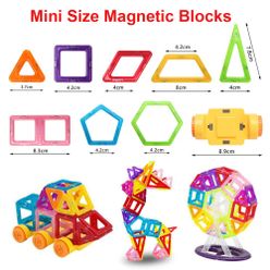 Mini Size 3D Magnetic Designer Magnetic Constructor Toys Modeling Building Blocks Educational Toys For Kids Gif