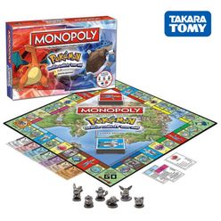 Takara Tomy Monopoly Pokemon Fast Dealing Property Trading Collect English Version Cards Chess Board Family Party Adult Kids Toy
