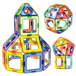 46pcs/set Big Magnetic Blocks Assembling Building Bricks Magnetic Designer Constructor Educational Toys for Children Gifts