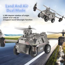 RC Armored Car Tank DIY Drone 2.4G 4CH Mini Drones 2 Megapixel Camera Quadcopter APP Assembling Educational Toy 2