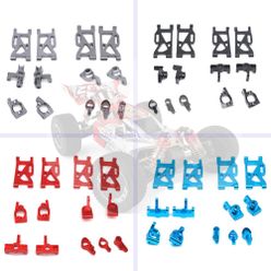 13Pcs/set Metal Front Rear Wheel Seat Base C Swing Arm Steering Clutch Component for WLtoys 144001 RC Car Upgrade Spare Parts