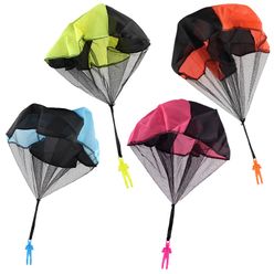 Mini Hand Throwing Parachute Outdoor Sports Fly Toy Educational Kids Playing Soldier Parachute Fun Flying Toy Parachute Men
