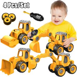 Children DIY Disassembly Engineering Vehicle Model Toys Early Education toys For Kids Boys Toys Nut Disassembly Loading Toys