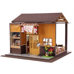 DIY Doll House Miniature Furnitures 3D Wooden Japanese-Style Doll House Handmade Toys For Children Christmas Gift 13827