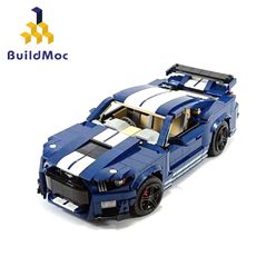 Speed Champions Mustang Shelby GT500 B Formula Supercar 10265 Racing Car Building Blocks Racer Vehicle Bricks Model Toys kids