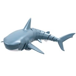 Remote Control Shark 1:16 RC Toys 2.4Ghz Shark Electric Simulation Boat Durable 4 Channel Fish Summer Water Tricky ABS Plastic
