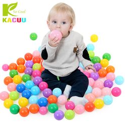 100/200pcs Eco-Friendly Colorful Plastic Ball Toys Soft Ocean Balls for The Pool Baby Swim Pit Toy Stress Air Ball Outdoor Sport