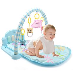 New Baby Activity Gym Pedal Piano Newborn Fitness Equipment Animal Baby Play Mat Rattle Toy Baby Sleeping Crawling Mat Toys