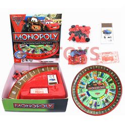 Monopoly Cars The Fast-dealing Property Trading Lightning Red Mcqueen Race Track Guido Board Cards Game Family Party Kids Toys