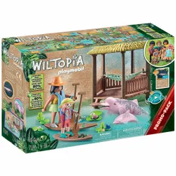 Playmobil 71143 Wiltopia Paddling Tour with River Dolphins Set