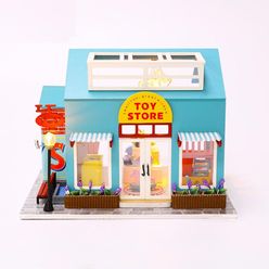 DIY Dollhouse Wooden doll Houses Miniature Doll House Furniture Kit  Led Toys for Children Birthday Christmas Gift M904