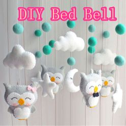 Baby Mobile Rattles Baby Toys 0-12 Months for Baby Newborn Crib DIY Bed Bell Toddler Rattles Material Package Made By Yourself