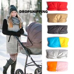 Winter Pram Hand Muff Warm Stroller Gloves Baby Carriage Accessories Buggy Waterproof Cover Hand Clutch Stroller Cover