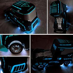 Remote Control heavy Truck drift Big Rc Container Truck Trailer head RC Truck Model Toy  gifts for kids with LED light