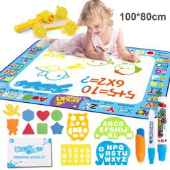 100*80cm Drawing Toys Water Drawing Mat Painting and Writing Doodle With Water Pen Non-toxic Drawing Board for Children
