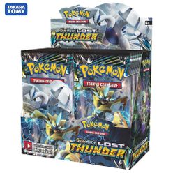 TAKARA TOMY 324 Cards Pokemon Card Sun & Moon Lost Thunder Booster Box (Pack of 36) Trading Card Game Kids Collection Toys