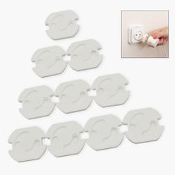 10 Pcs/Lot Round Electrical Outlet Cover Kids Protection Socket Caps Children Safety Plug Protector Anti Electric Shock Sockets