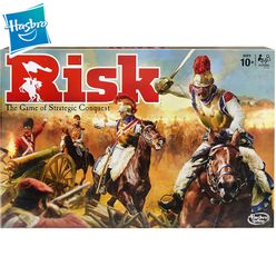 Hasbro Risk The Game of Strategic Conquest Board Games Soilder Chess Map Card Thrones Competition Battle Family Party Kids Toys