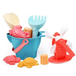 Beach Sand Toys Set Portable Animals Castle Sand Clay Mold Digging Shovel Tools Bath Water Playing Summer Toy Kids Gifts
