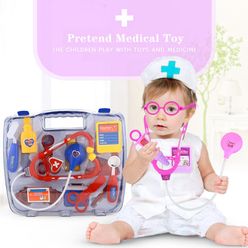 15PC Simulation Doctor Education Role Playing Game Hospital Accessories Medical Kit Nurse Toy Children Education Learning Gift