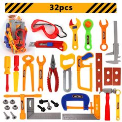 Similation Repair Tools Pretend Play Toy For Boys Building Tool Kits Set Drill Engineer Maintenance Plastic Children Gifts