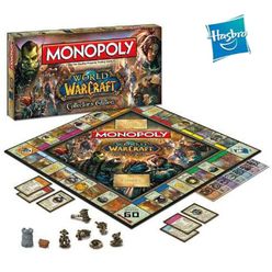 Hasbro Gaming Monopoly The World of Warcraft Collector's Edition Fast Deal Trading Card Chess Board Family Party Adult Kids Toys