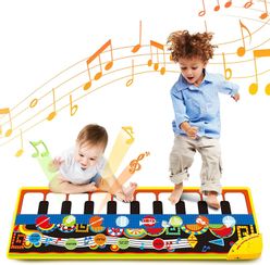 Baby Musical Mat with Animal Voice Baby Piano Playing Carpet Music Game Instrument Toys Early Educational Toys for Kids Gift