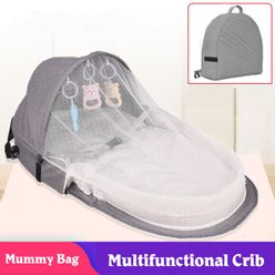 Baby Nest Bed Portable Crib Mosquito Net Travel Bed Infant Toddler Cotton Cradle for Newborn Baby Bed Sleeping Basket Cot