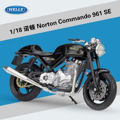 WELLY 1:18  Norton Commando 961 SE Motorcycle metal model Toys For Children Birthday Gift Toys Collection