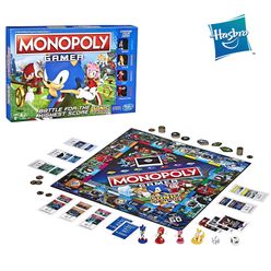 Hasbro Monopoly Sonic The Hedgehog Board Game Classic English Version Real Deal Card Trading Family Party Kid Toy Christmas Gift