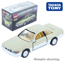 Takara Tomy Tomica Premium No.4 Nissan Leopard Car 1:63 Diecast Miniature Model Kit Hot Pop Kids Dolls Funny Magic Baby Toys