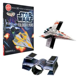 Orignal Klutz Star Wars Folded Flyers Stem English Book Arts and Crafts Diy X-Wing Starfighter Educational Tools Adult Kids Toys