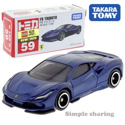 Takara Tomy Tomica No.59 F8 Ferrari Tributo Scale 1 : 62 (Box) Mini Car Hot Pop Kids Toys Motor Vehicle Diecast Metal Model