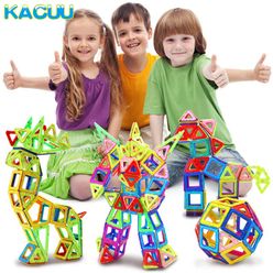KACUU 100-180PCS Mini Magnetic Designer Constructor Set Model & Building Magnetic Blocks Educational Toys For Kids Gifts