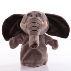 1pcs 25cm Hand Puppet Elephant Animal Plush Toys Baby Educational Hand Puppets Story Pretend Playing Dolls for Children Gifts
