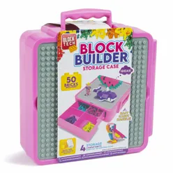 Block Tech 50 Building Blocks & Storage Case - Pink